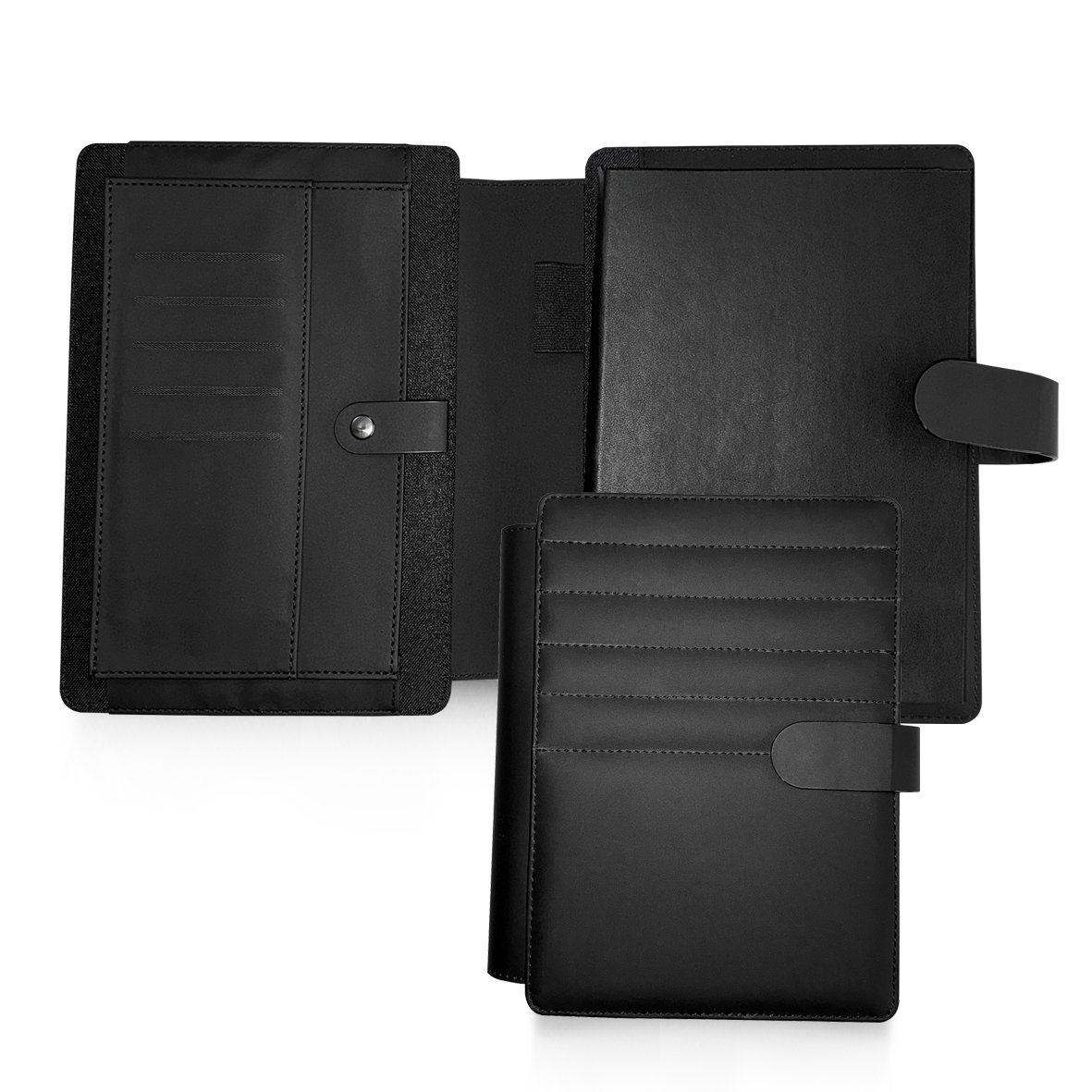 2027 Daily Diary Wallet PU Magnet Ivory  L/O BK A5