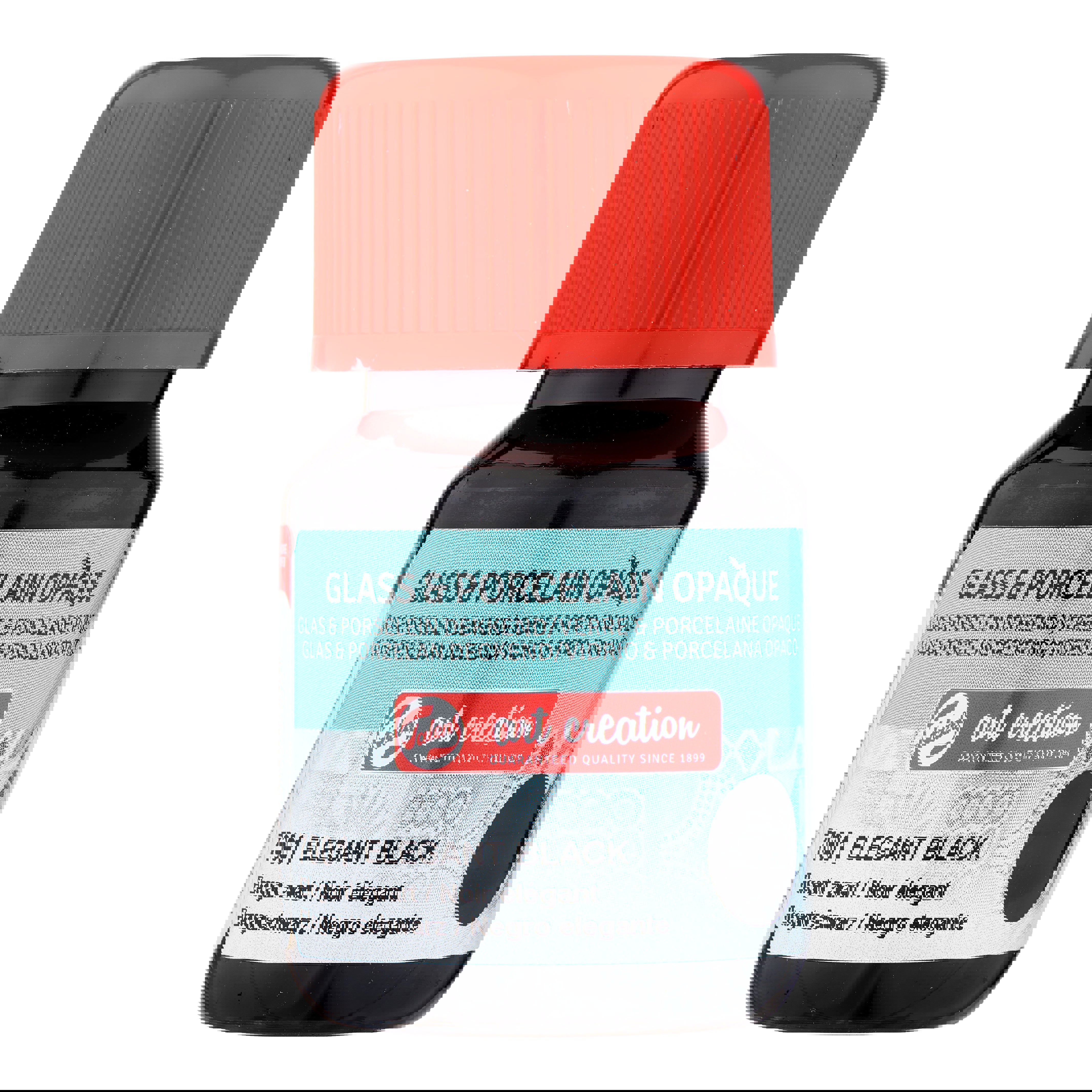 Talens Art Creation Glass & Porcelain Opaque Bottle 30 ml Elegant Black