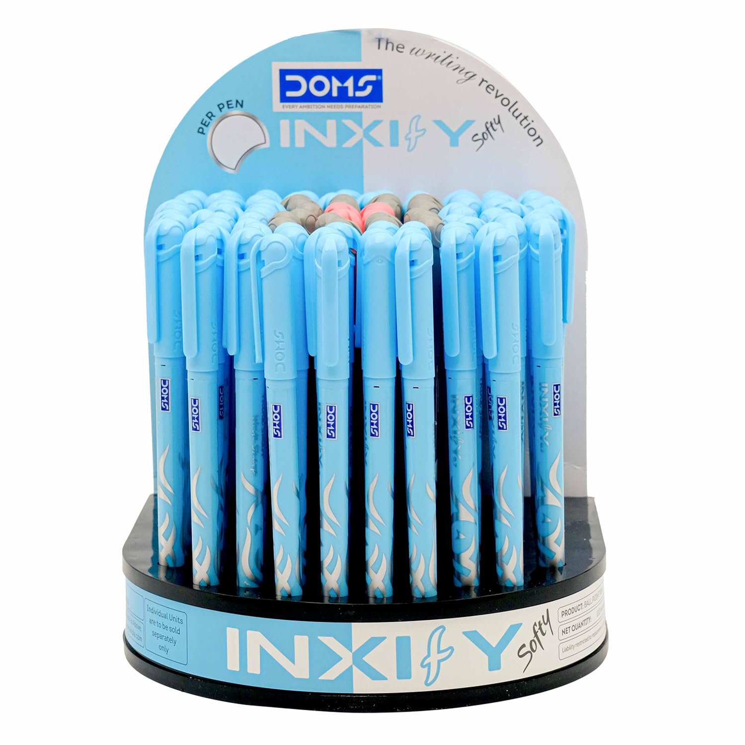 DOMS Inxify FineTip soft Ball Pen Display (100pcs)