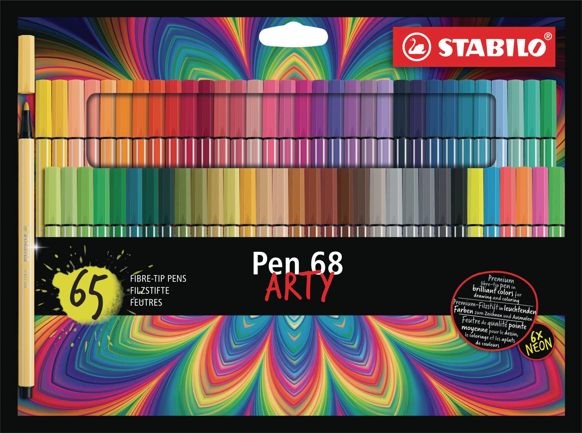 ARTY Pen 68 Cardboard 65 Pieces Thumbnail