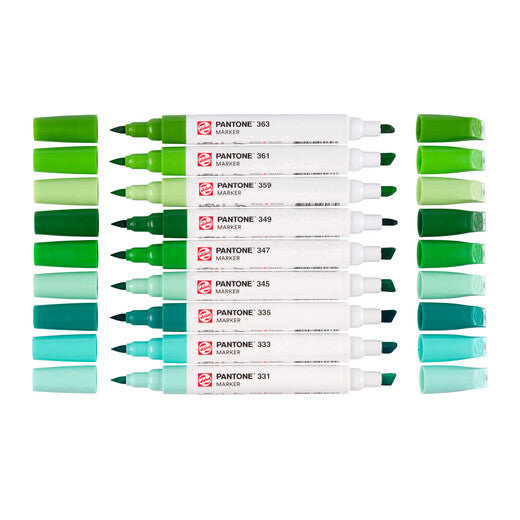 Talens Pantone Set Green x9 Markers Thumbnail