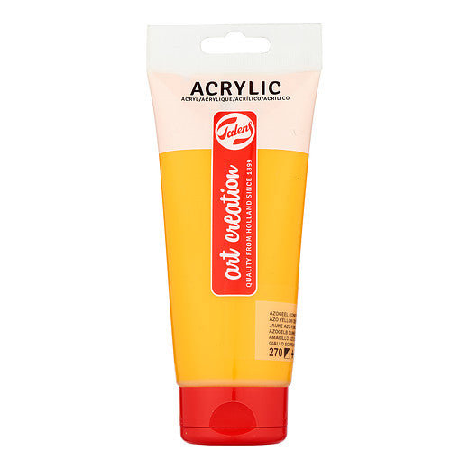Talens Art Creation Acrylic Colour Tube 200 ml Azo Yellow Deep