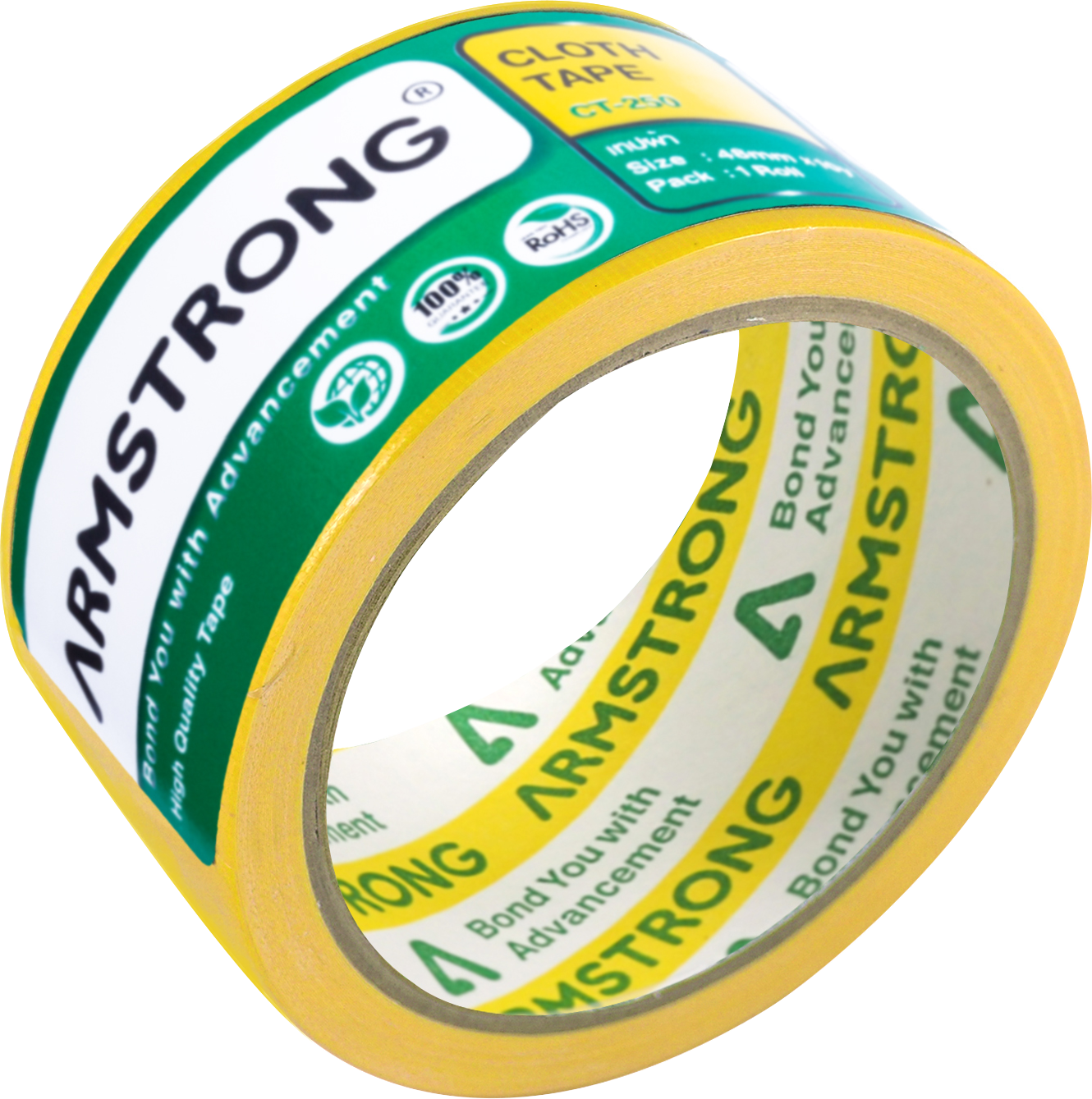 Cloth Tape 70 Mesh 230Mic. 48mmx25Y Yellow Thumbnail