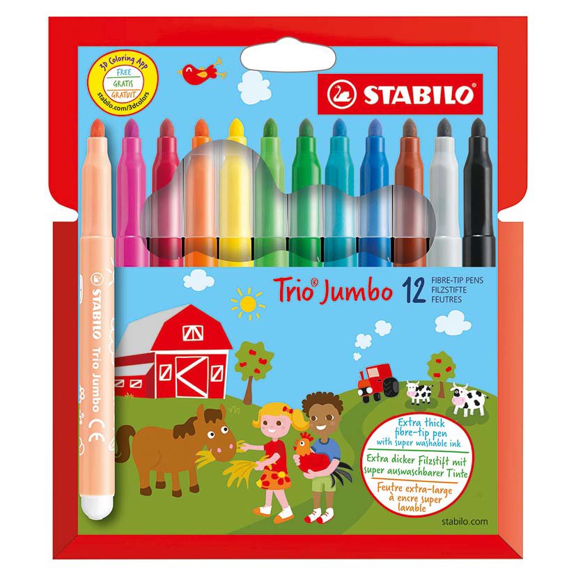 380/12  Trio Jumbo 12pc cardboard