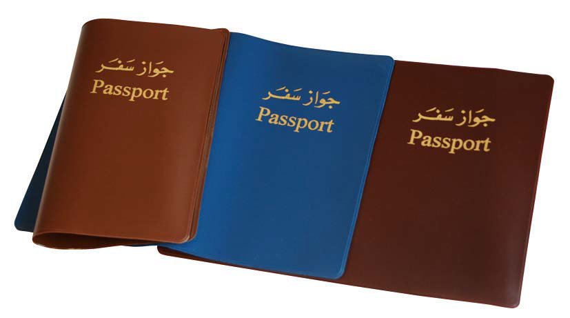 Passport Cover- PVC- 18.5x13.5cm- Solid colors