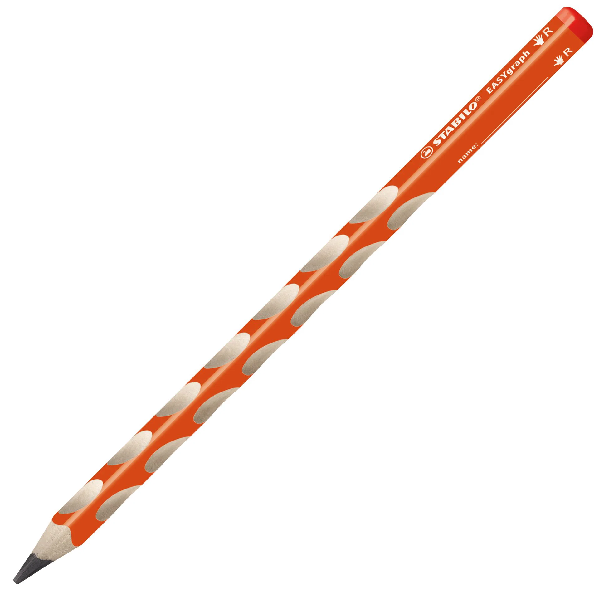 STABILO EASYgraph ergonomic Graphite Pencil HB, right-handed, orange, dozen Thumbnail
