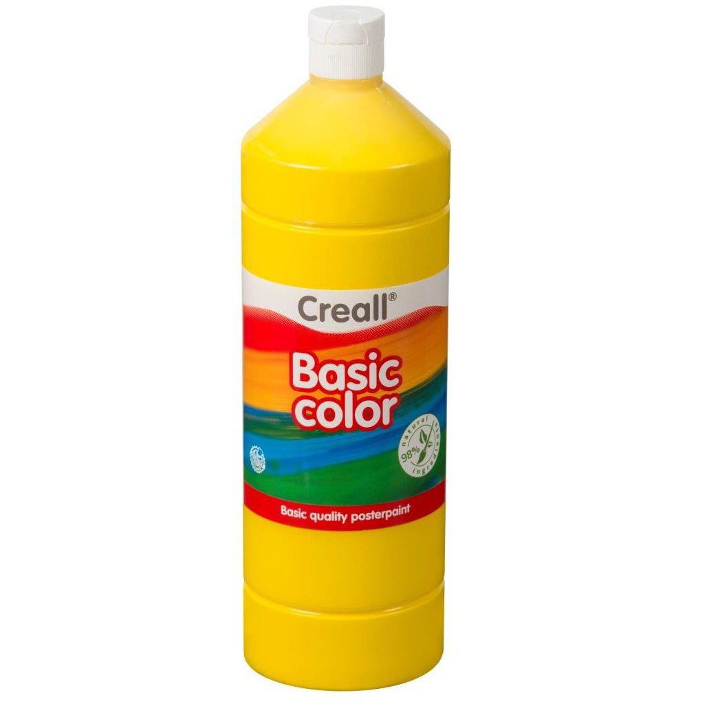 CREALL Gouache Basic 1000ml 02 Primary Yellow