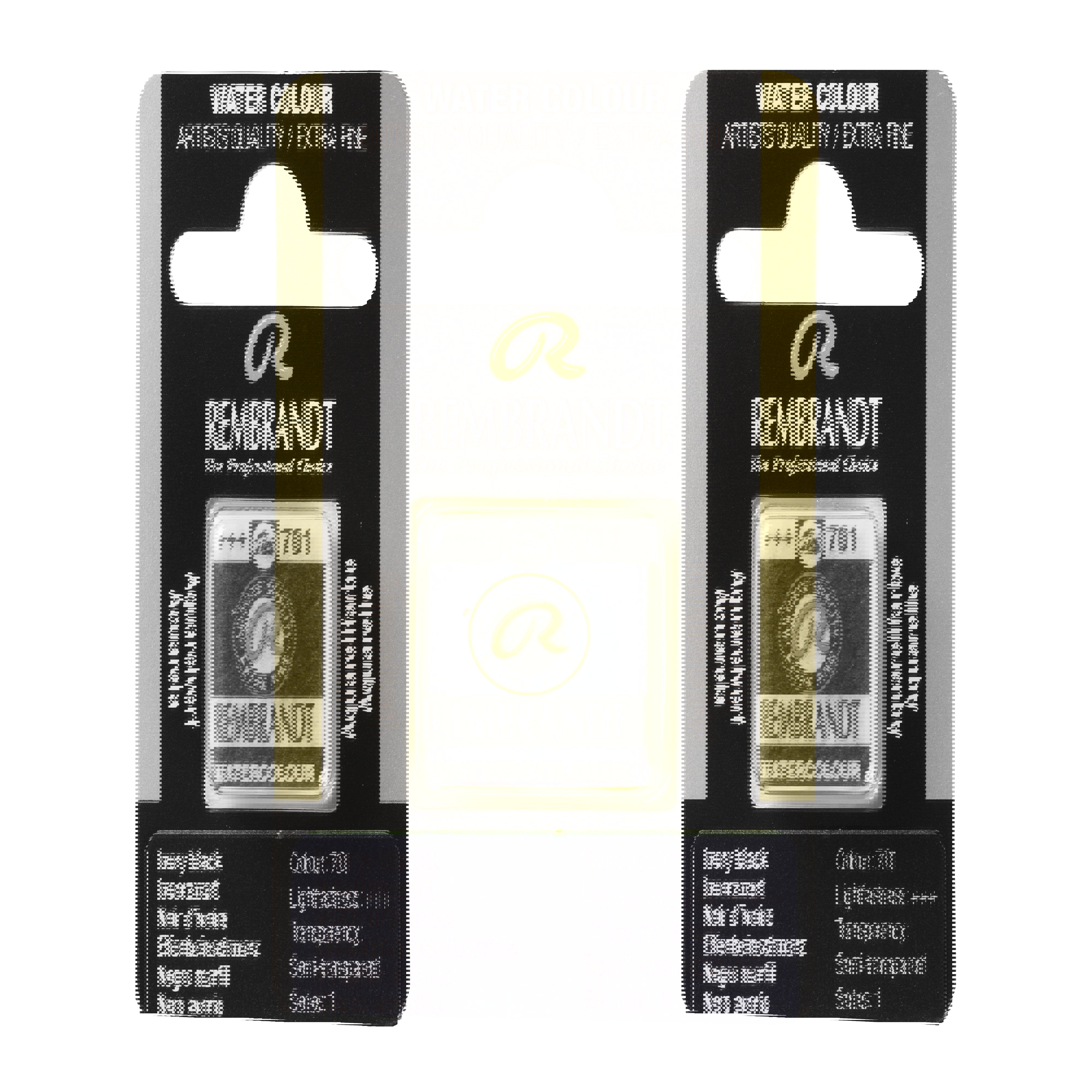Rembrandt Watercolour Pan B Ivory Black 1 piece