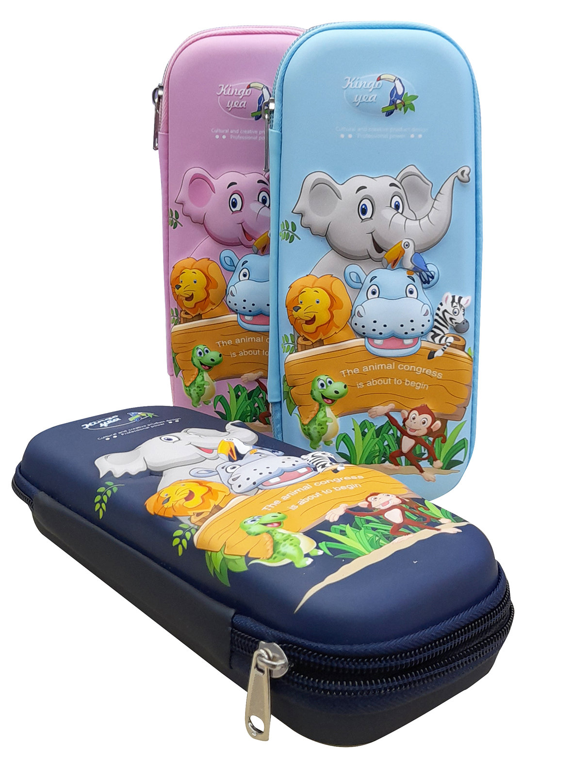 FUN Pencil case JUNGLE 23x10x5cm 3 Designs