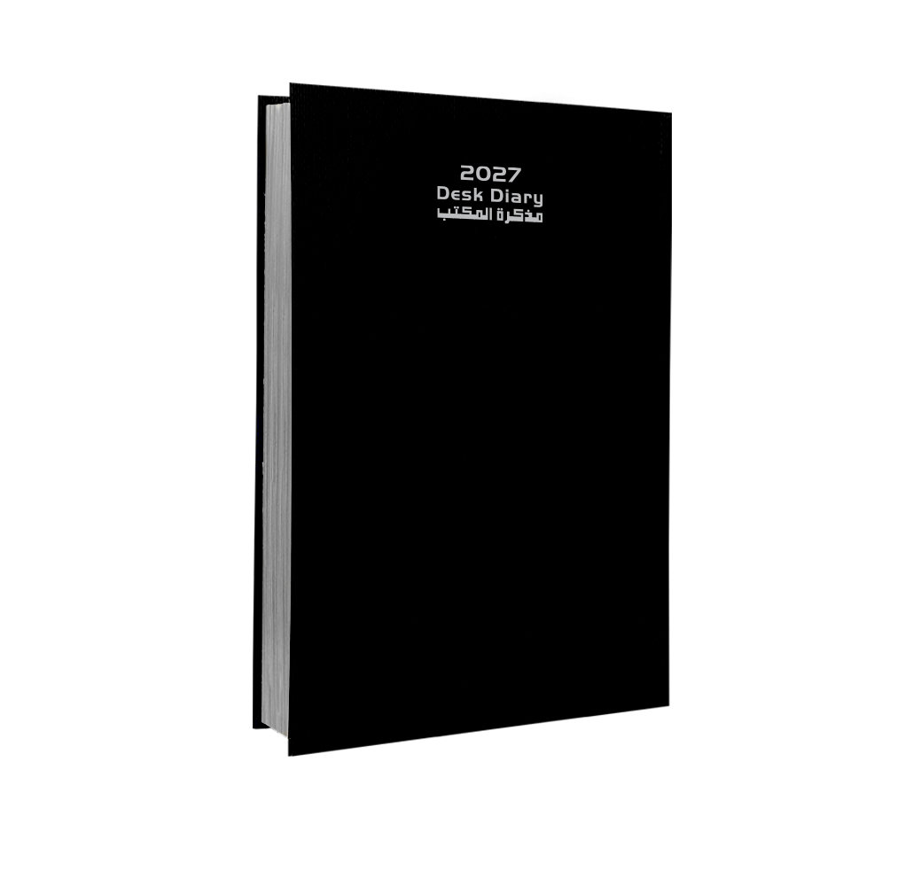 2027 Daily Diary Hard Cov 7D/6P SILVER edge-R/O