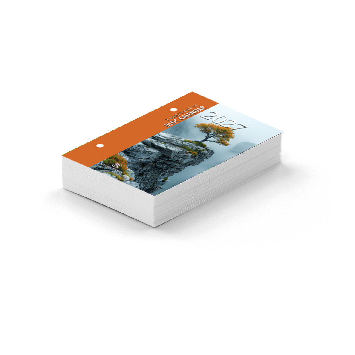 2027  Desk Block Calendar 2 holes 8.5x12 cm