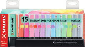 7015-02-5 BOSS Pastel Deskset 15pcs