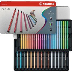 6840-6 Pen 68 40pcs metal box