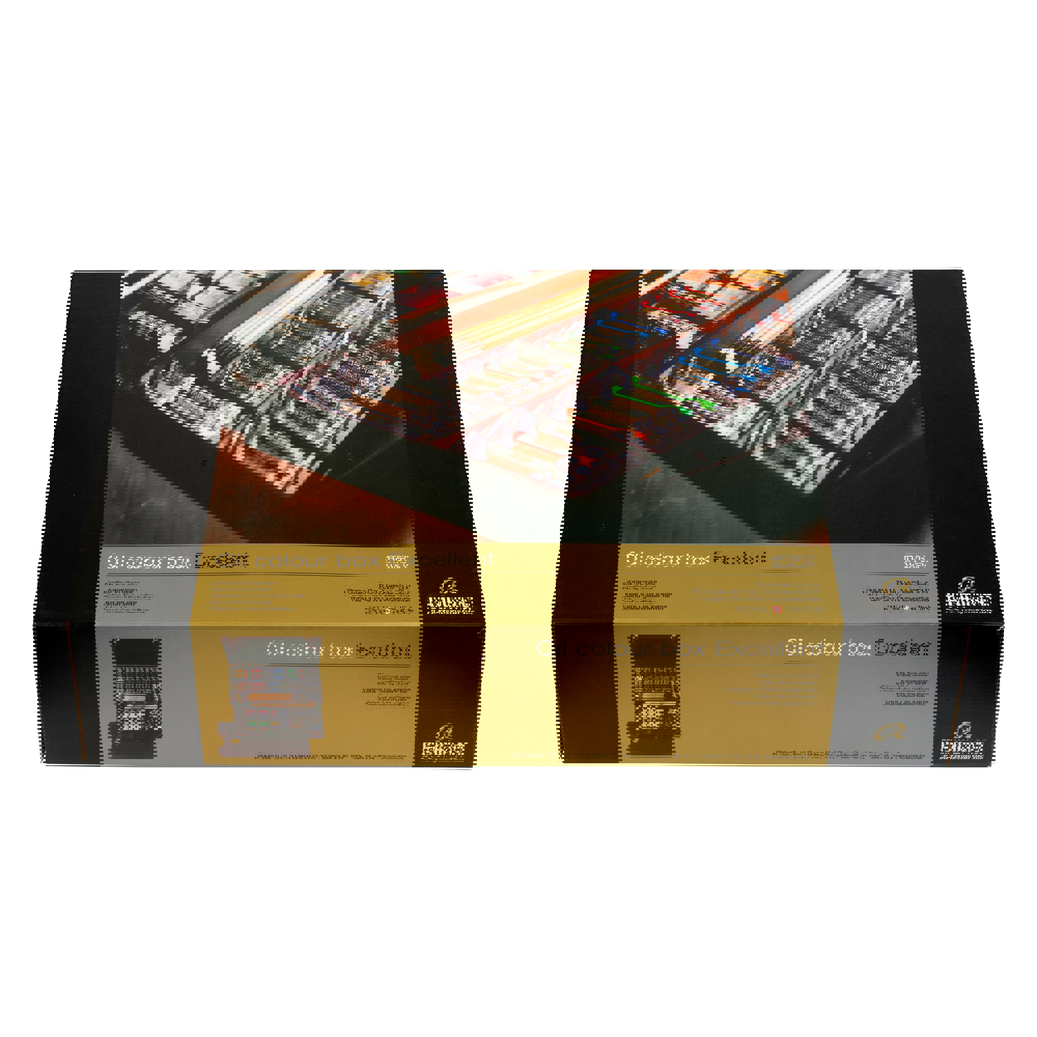 Rembrandt Oil colour wooden box set Excellent | 19 x 15 ml + 18 x 40 ml + 3 x 60 ml + 1 x 150 ml + accessories 19x15 ml