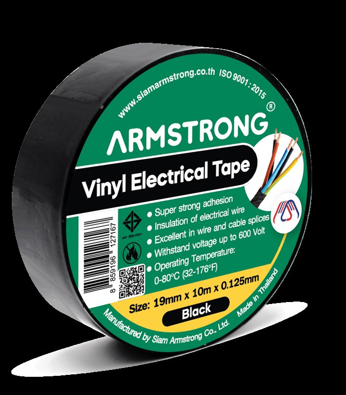 Electrical Tape Vinyl 120mic. 19mm x 10m Black