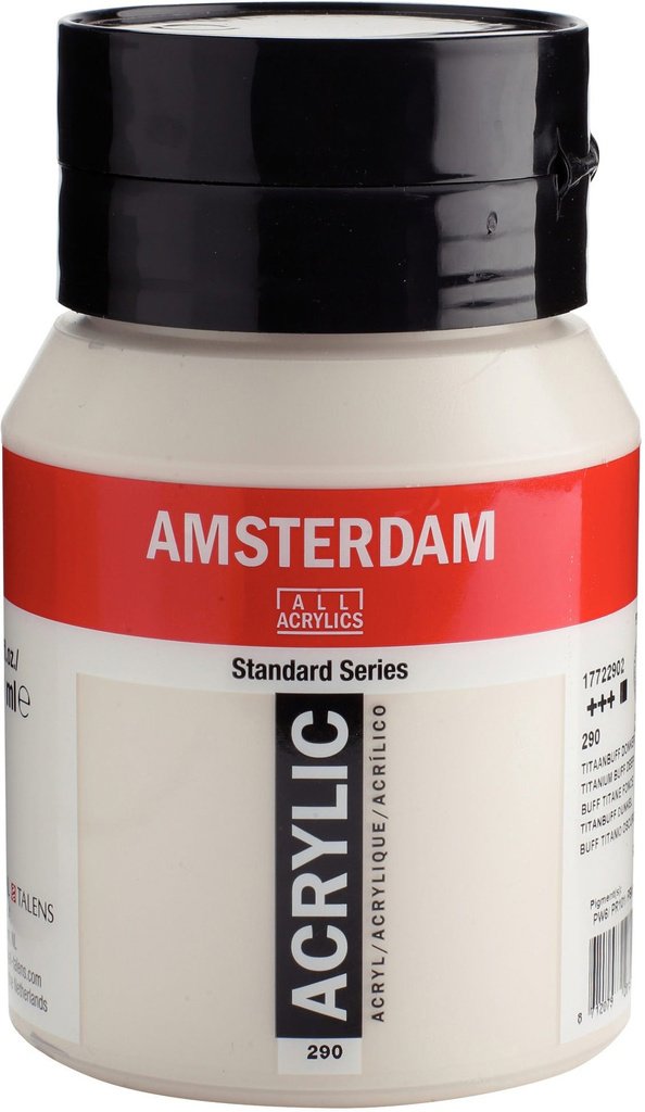 Amsterdam Standard Series Acrylic Jar 500 ml Titanium Buff Deep