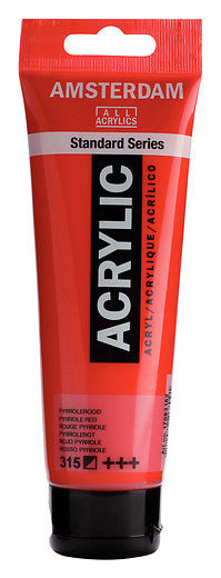 Amsterdam Standard Series Acrylic Tube 120 ml Pyrrole Red