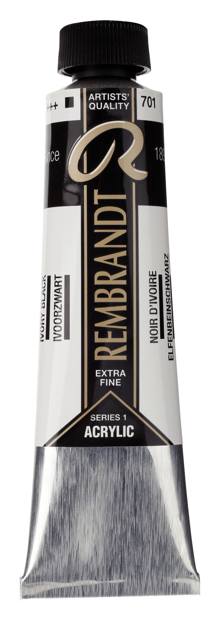 Rembrandt Acrylic Colour Tube 40 ml Ivory Black