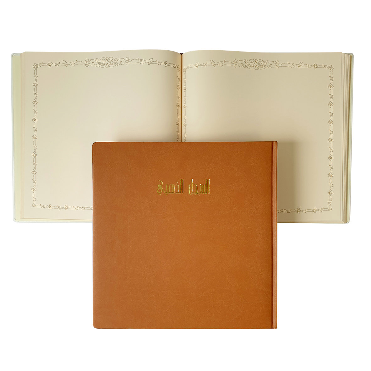 GOLD Book PU 100gsm Gilded 100sh 29x29cm Beige