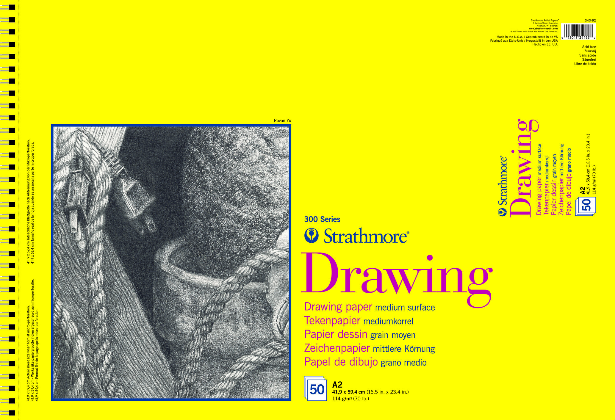 300 DRAW PAD A2 50/114G#