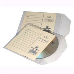 CD PVC Cover 13x13cm- Transp.