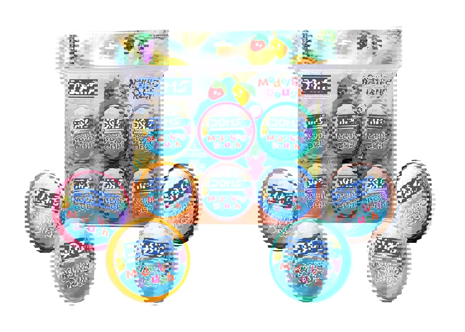 DOMS Modelling Dough 6 Shades   450 grams