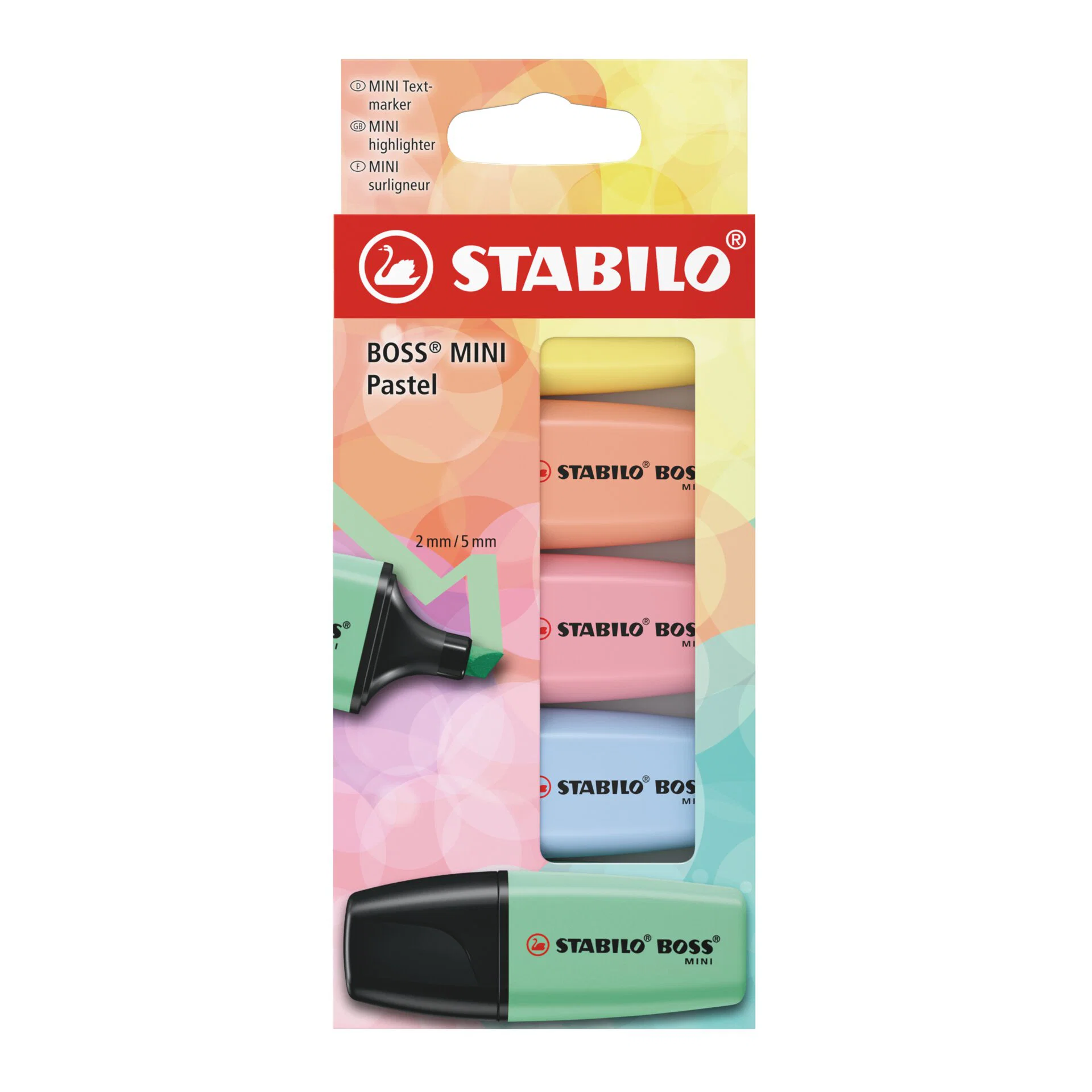 STABILO BOSS MINI Pastel Wallet of 5 Highlighters Thumbnail