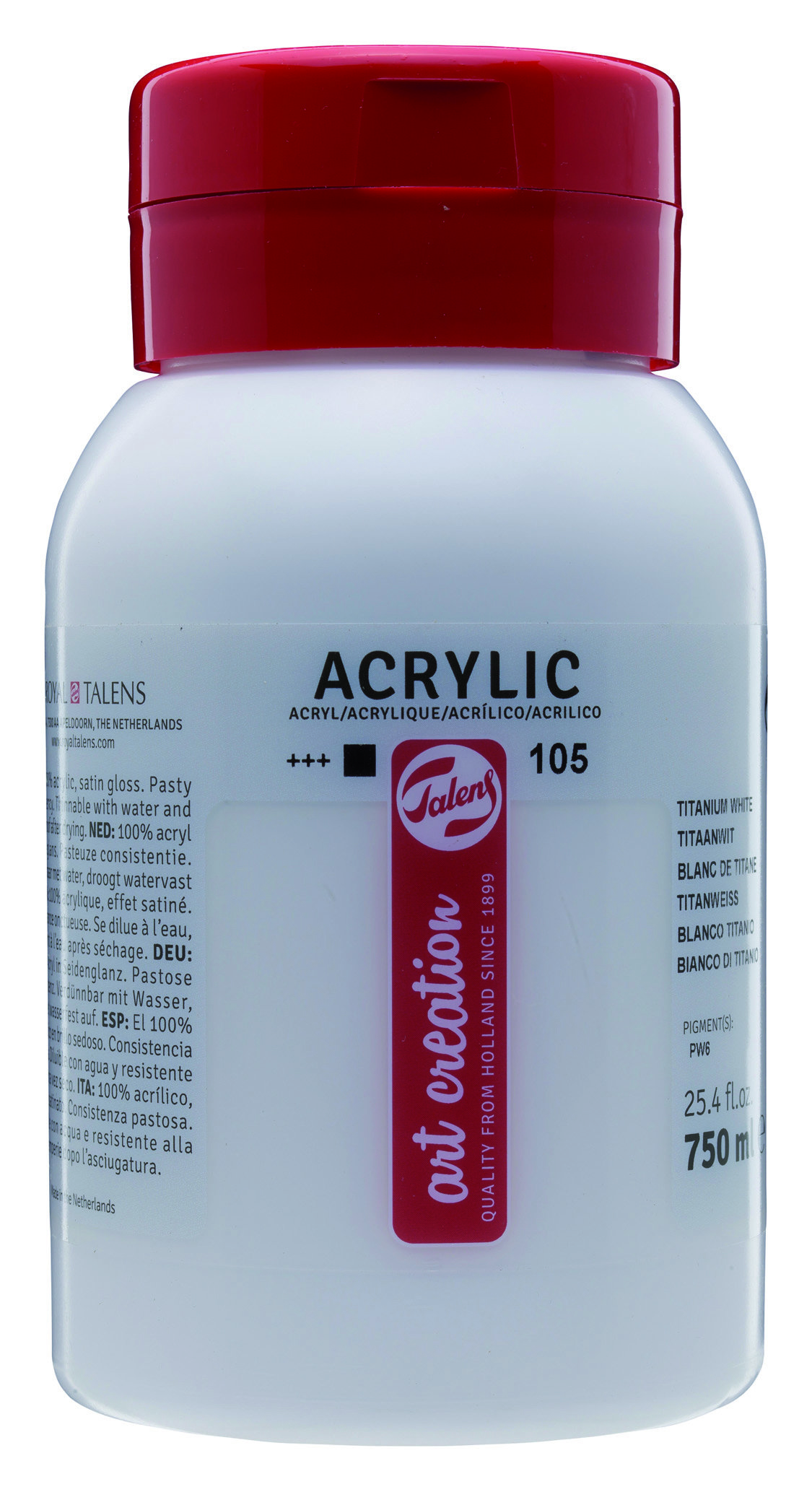 TAC ACRYL 750ML TITANIUM WHITE