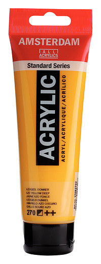 Amsterdam Standard Series Acrylic Tube 120 ml Azo Yellow Deep