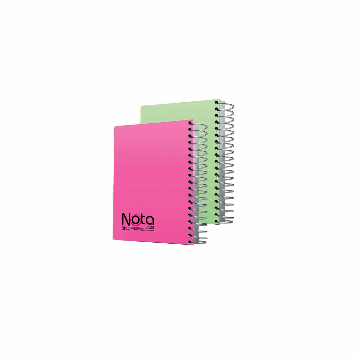 NOTA Notebook spiral 70g Lines 12x16cm- 100sh