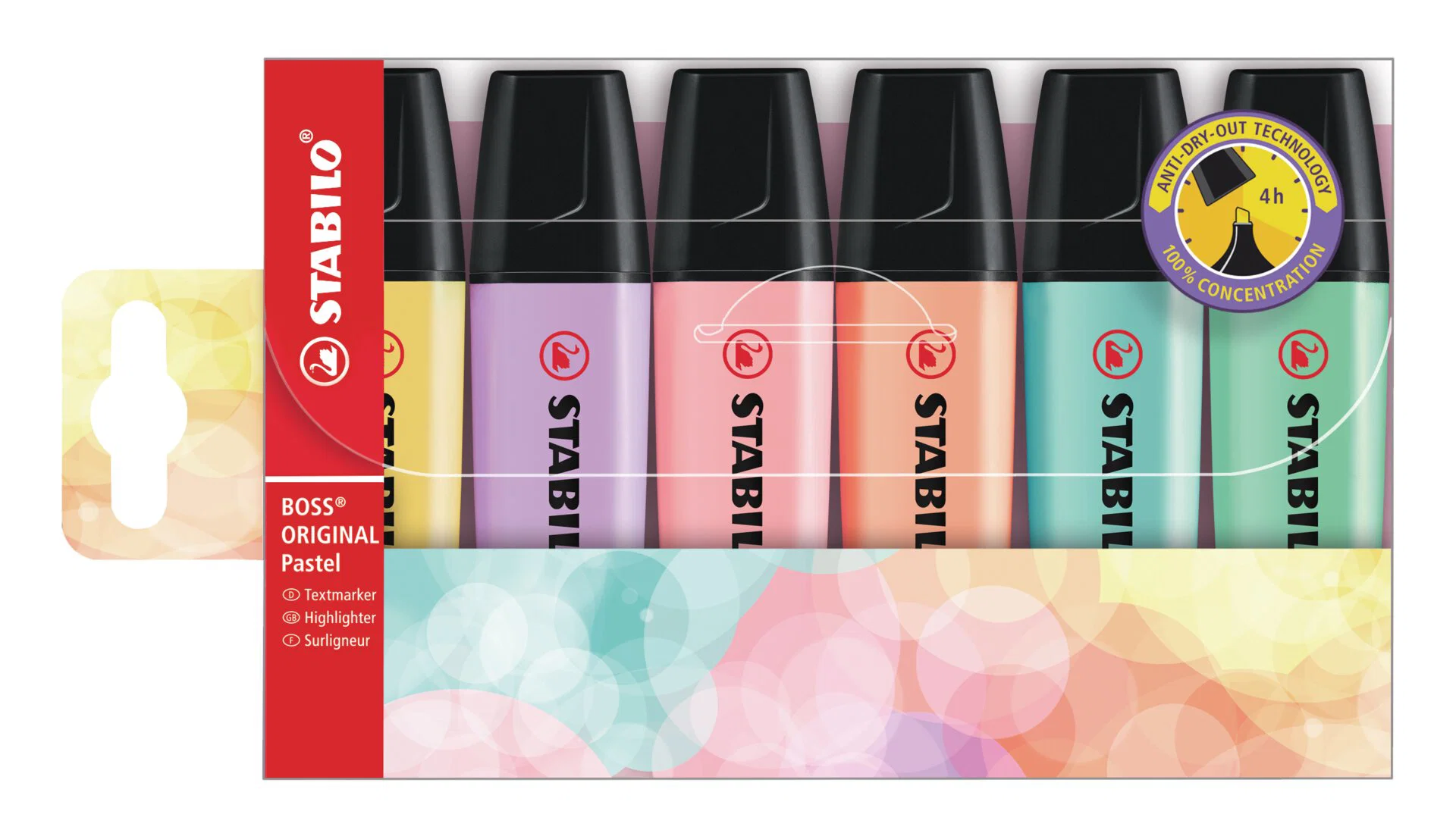 STABILO BOSS ORIGINAL Pastel Wallet of 6 Highlighters Thumbnail