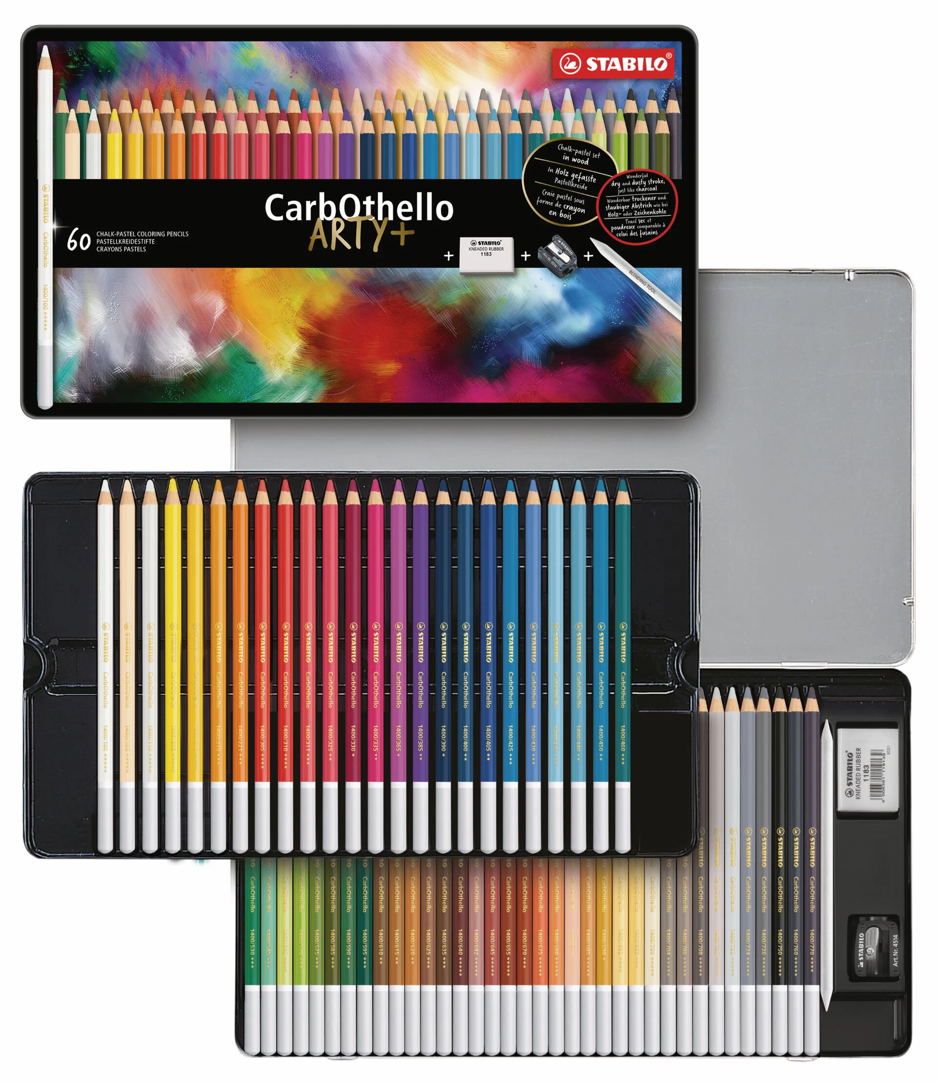 CarbOthello ARTY+ Pencil Metal Box 60 colors Thumbnail