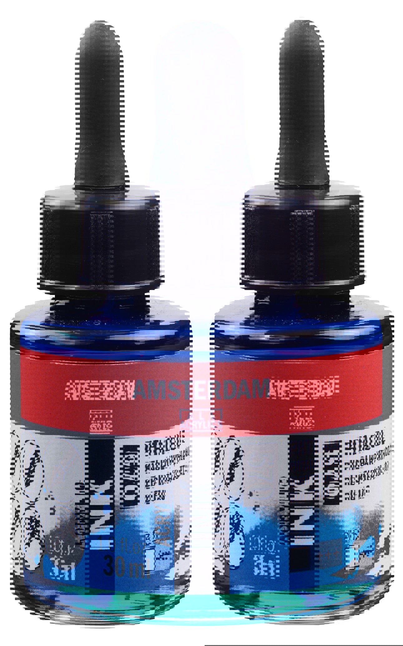 Amsterdam Acrylic Ink Bottle 30 ml B Phthalo Blue