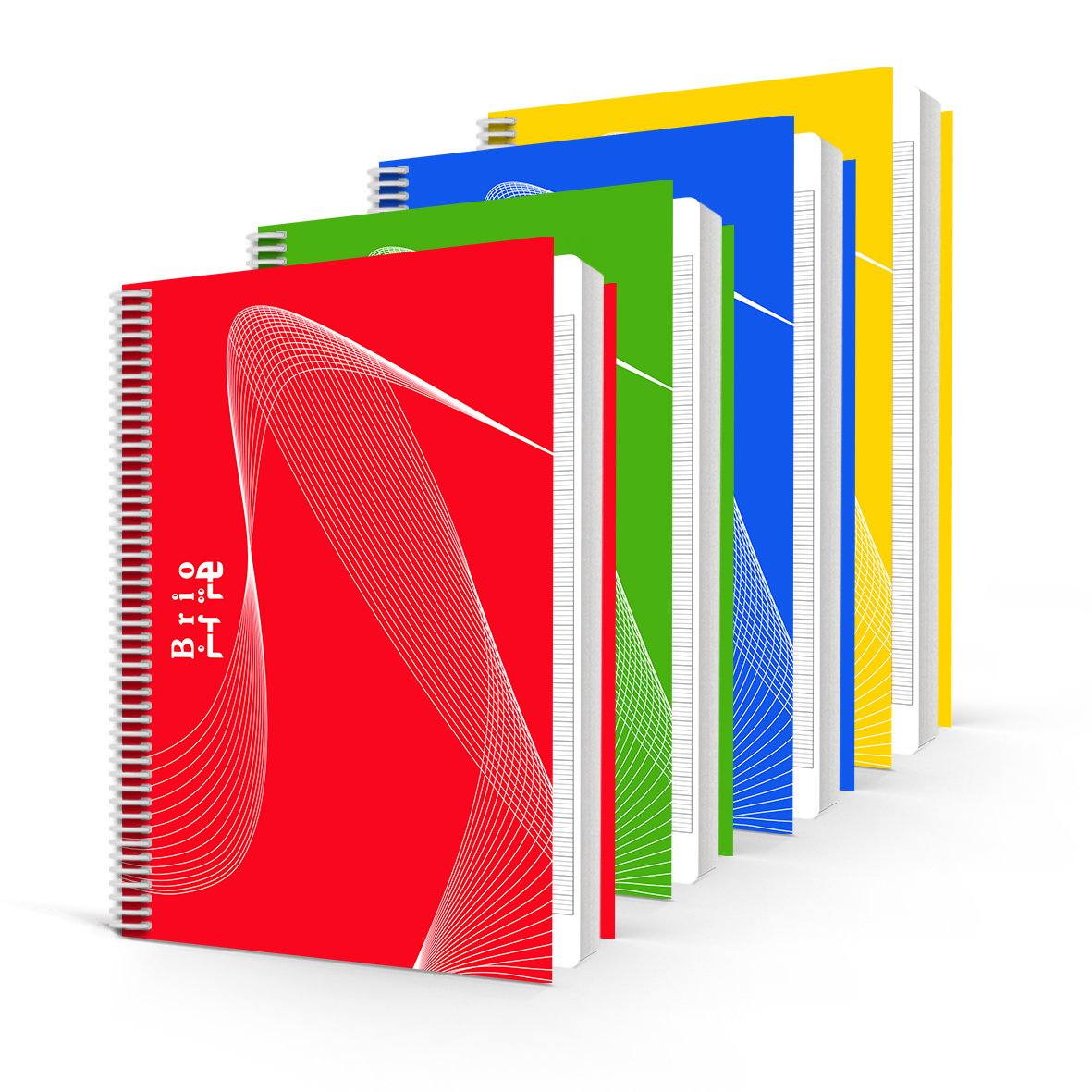 BRIO Un Bk PP Spiral 60g Sey 48sh L/R 21x28cm