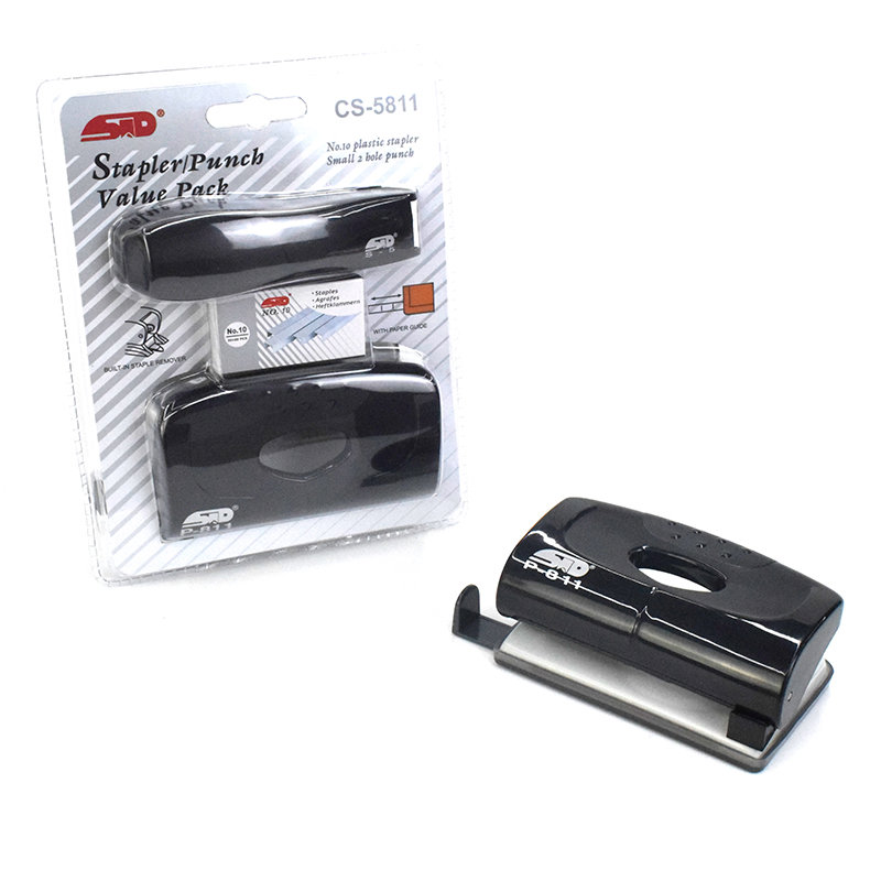 Stapler S5 + Puncher P811+No.10 staples in Blister