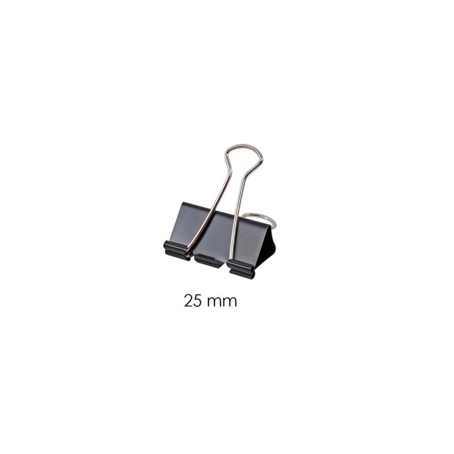 Metal Binder Clip 25mm (1 Dozen)