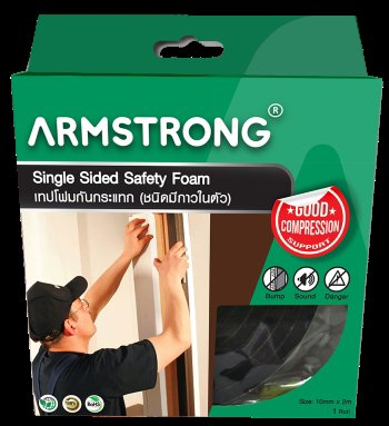 Single Sided EVA Safety Foam 10mmx2mx6mm (Black)
