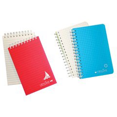 OPALINE Notebook spiral 70g- Lines- 9x14cm- 96sh