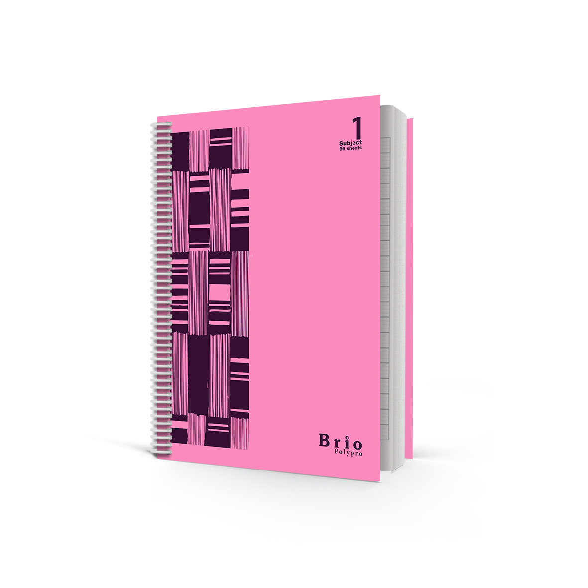 BRIO Un Bk PP Spiral 60g Lin 96sh L/O 21X27.5