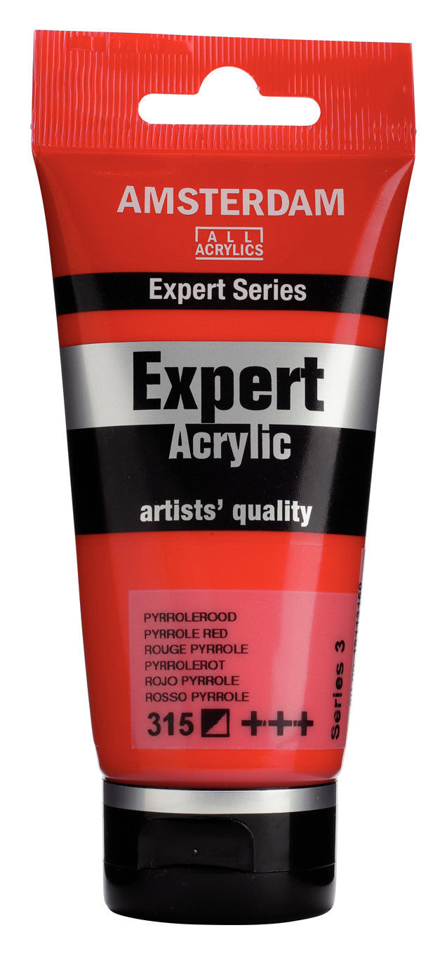 Amsterdam Expert Series Acrylic Tube 75 ml Pyrrole Red