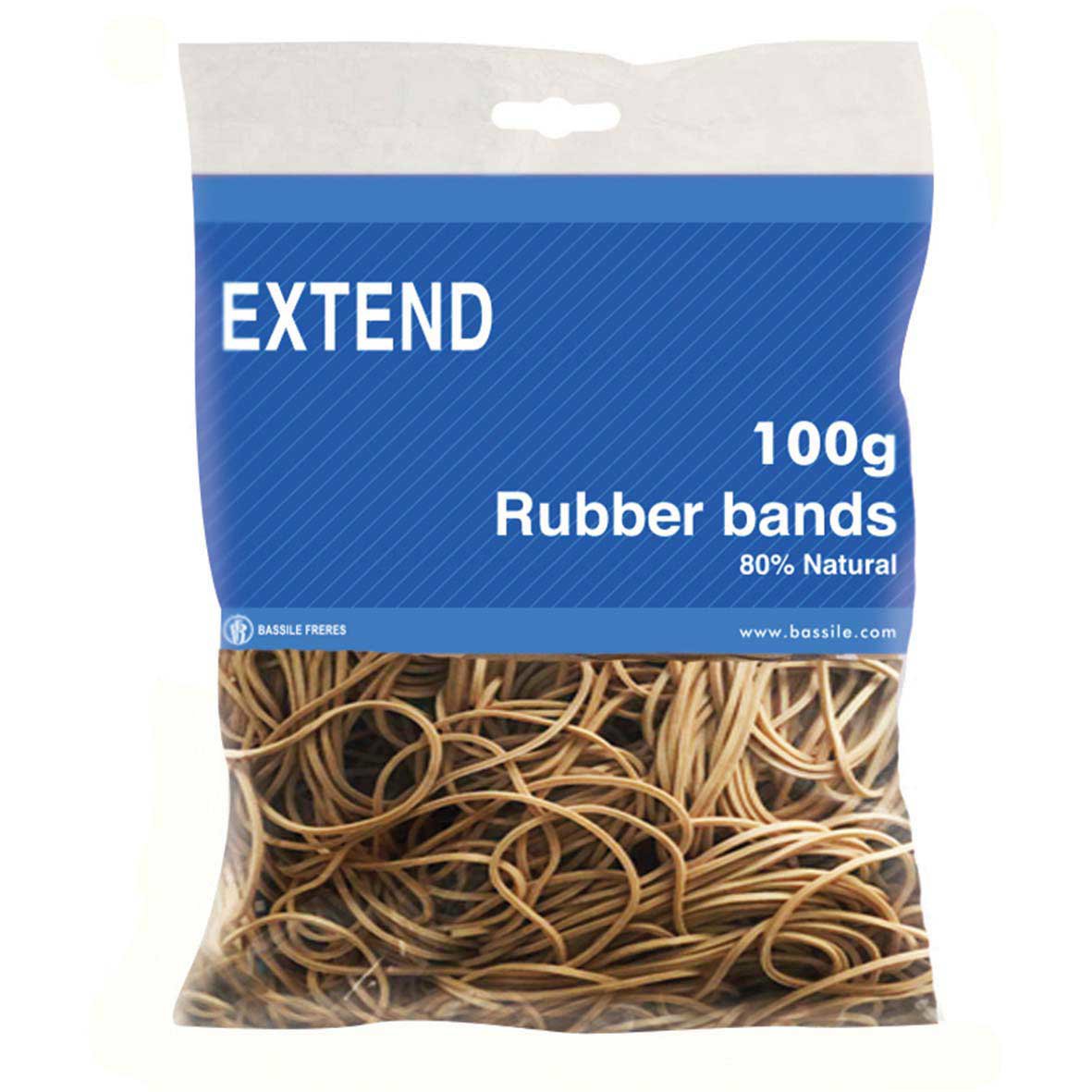EXTEND Rubber Bands 80% 25mm x 1.5mm 100g