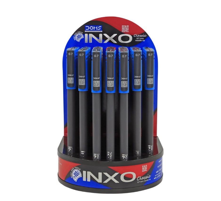 DOMS Inxo Classic BallPoint Pen-50 Pcs Dispens Pck
