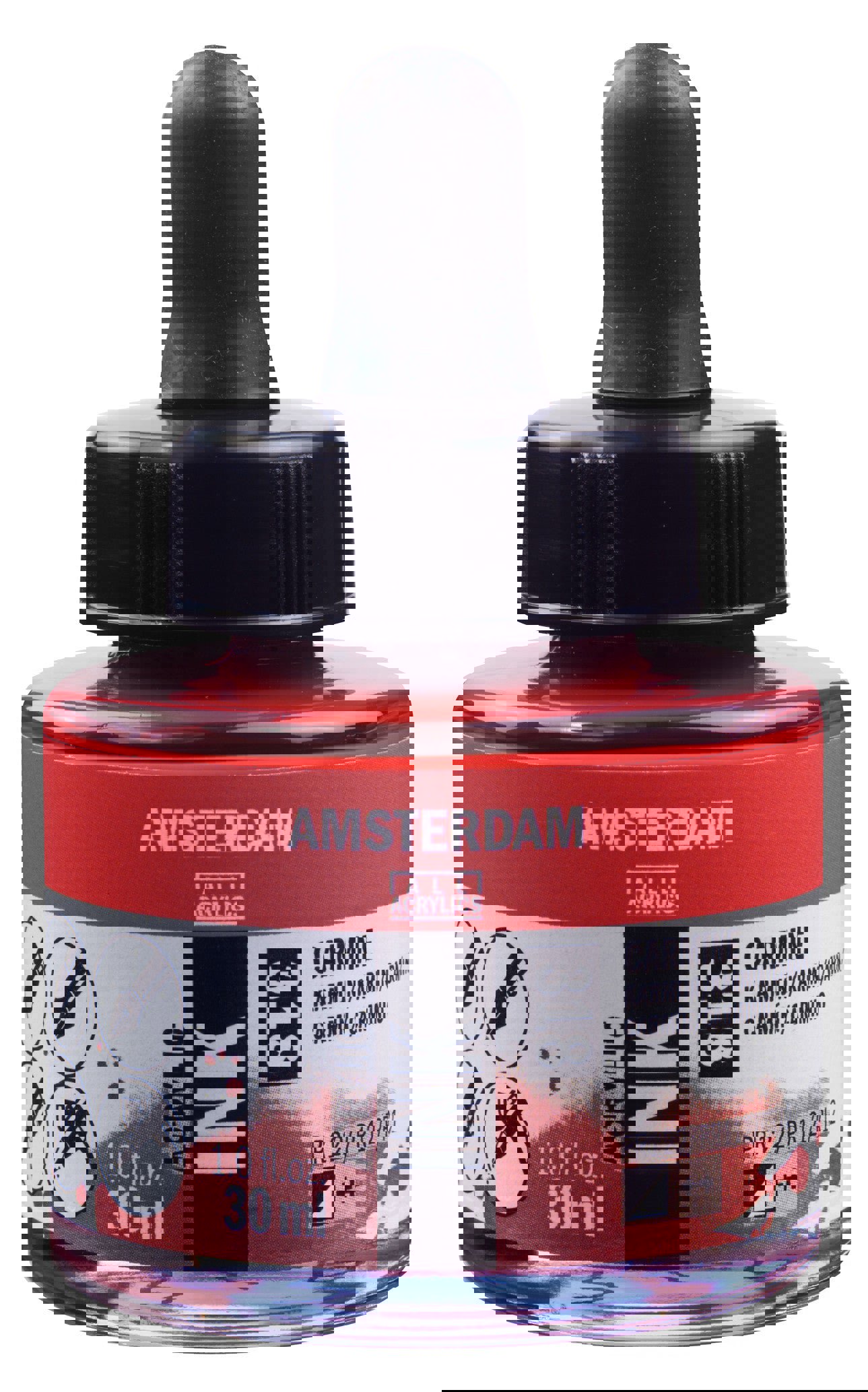 Amsterdam Acrylic Ink Bottle 30 ml Carmine