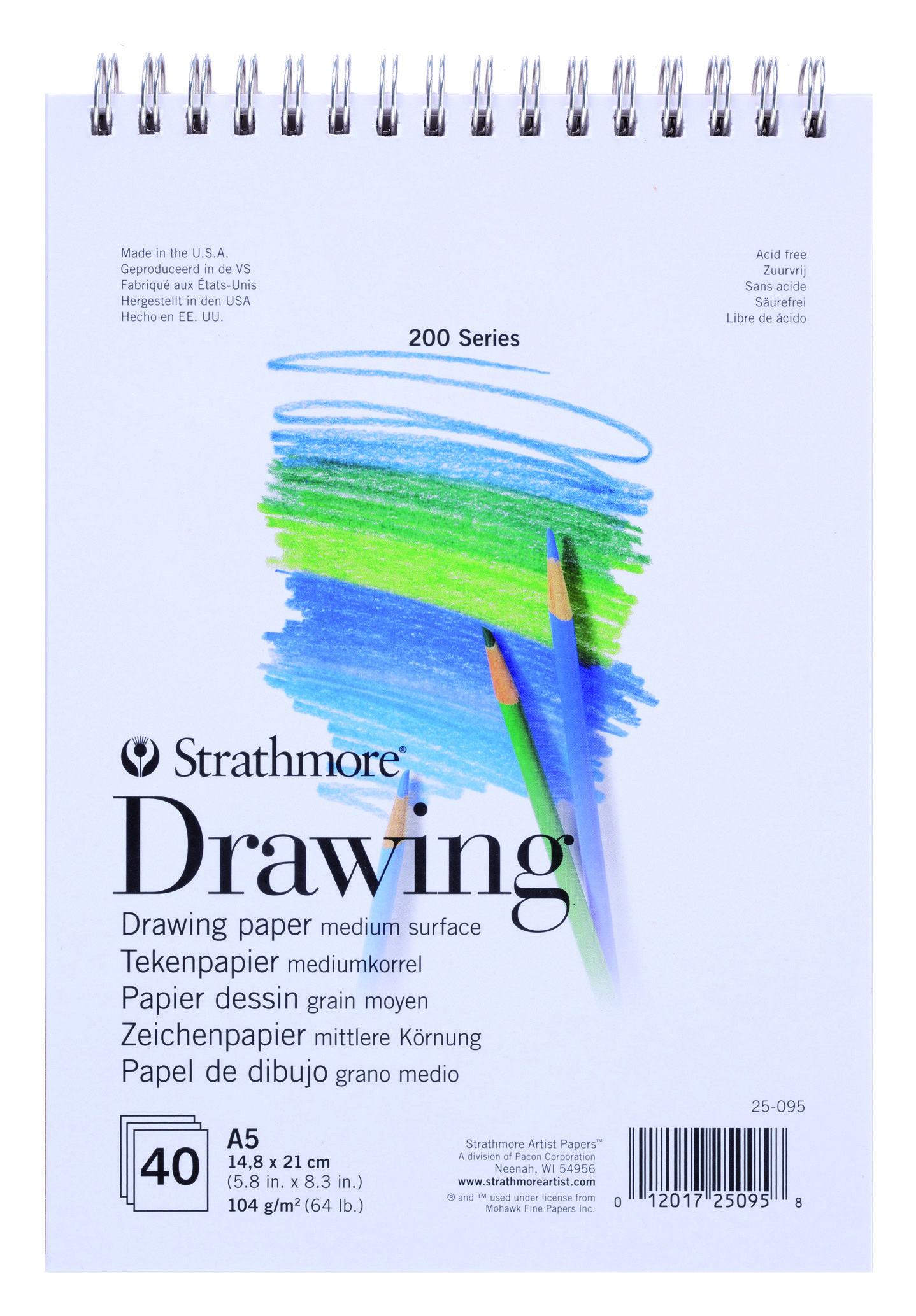 STRATHMORE SERIE200 DRAW PAD A5 40/104G#
