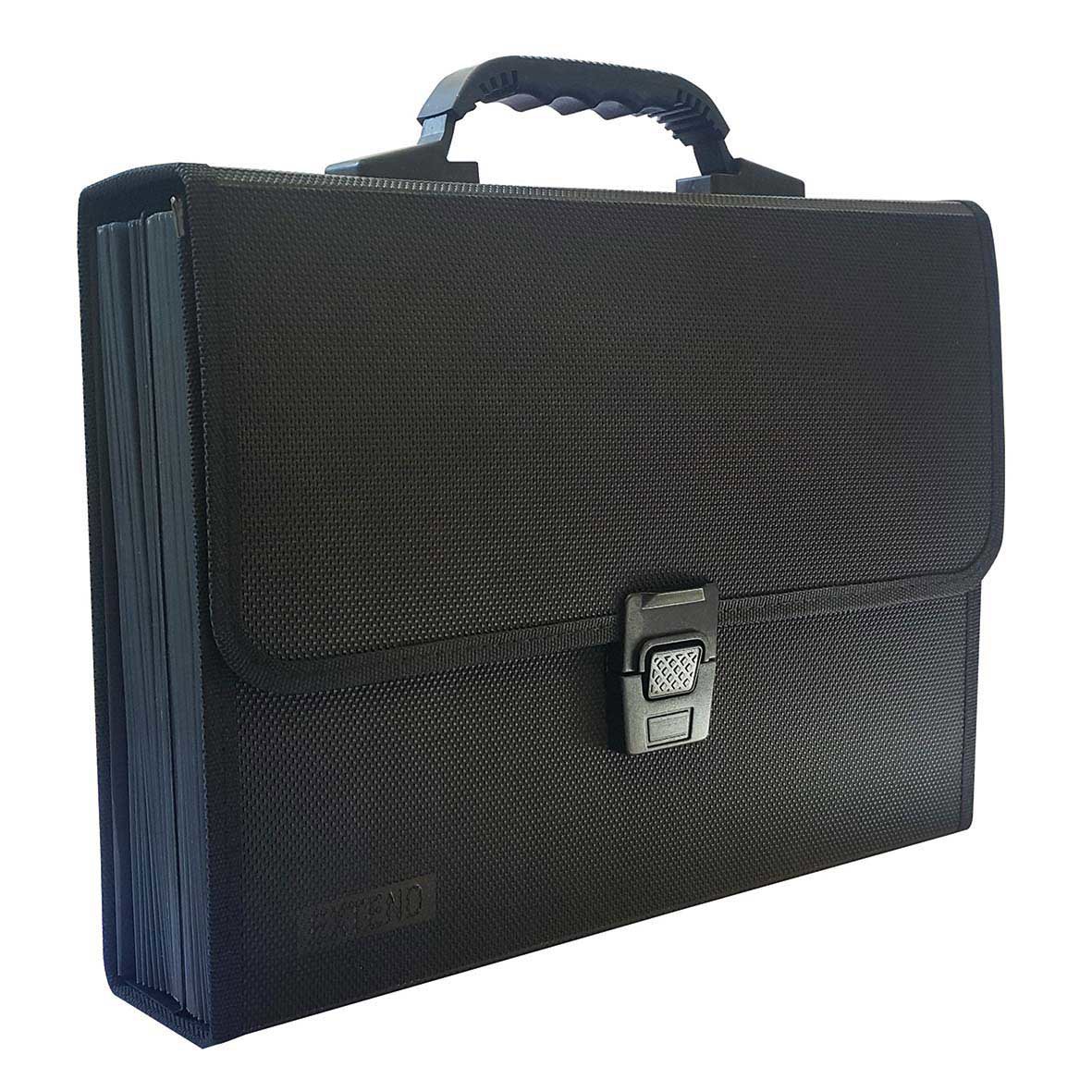 EXTEND Expanding file 24 pockets-A4-Fabric Black