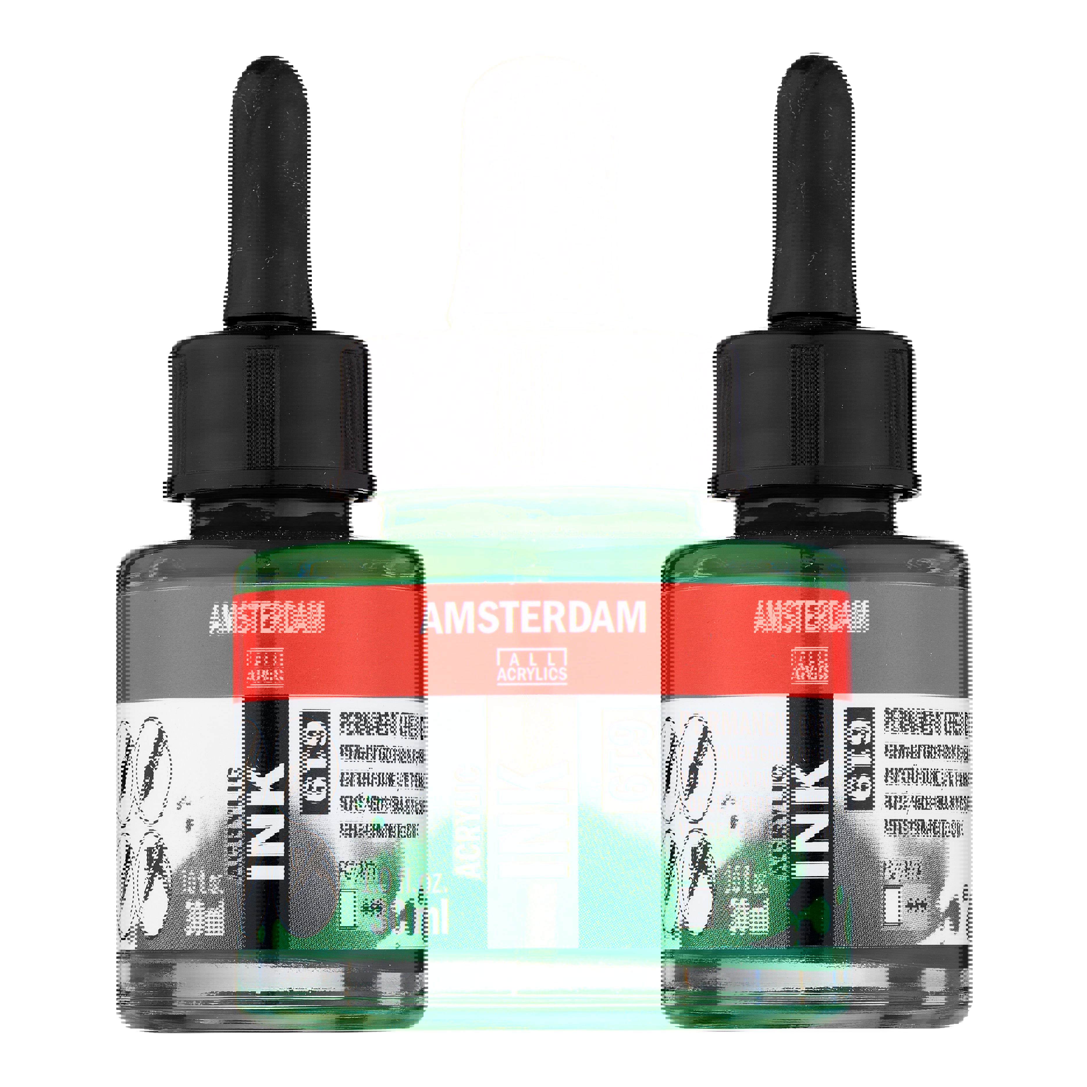 Amsterdam Acrylic Ink Bottle 30 ml Permanent Green Deep