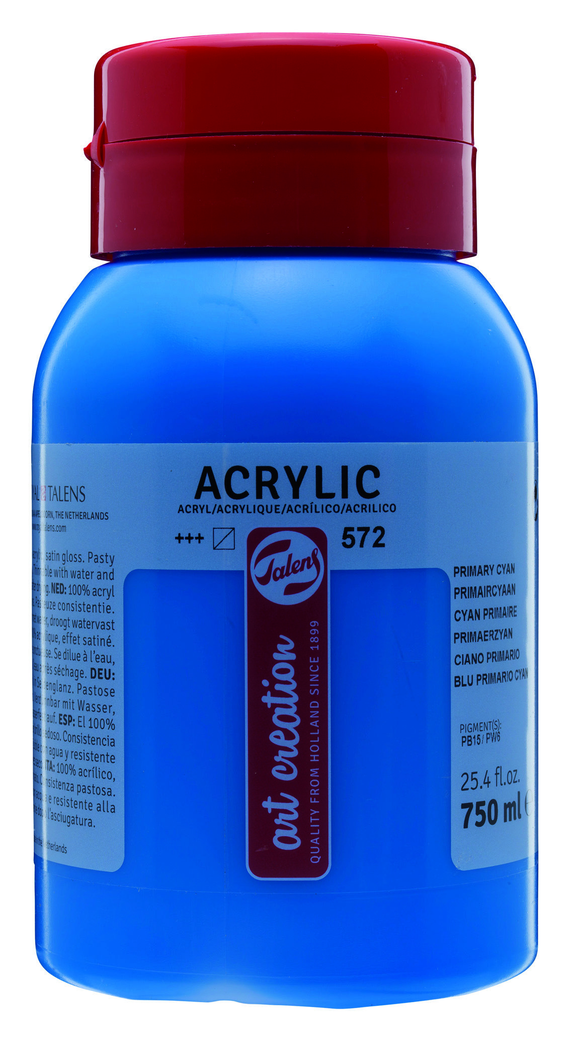 TAC ACRYL 750ML PRIM.CYAN