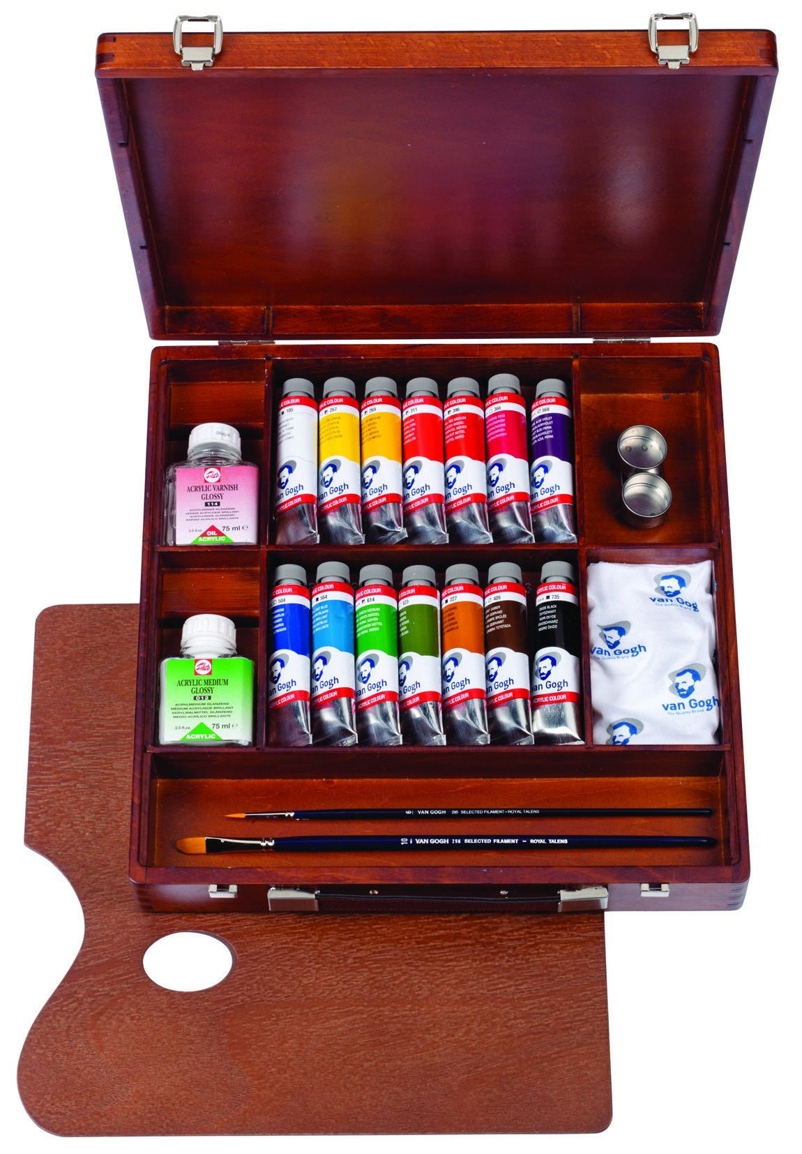 Van Gogh Acrylic Colour Wooden Box Inspiration 14x40 ml + accessories