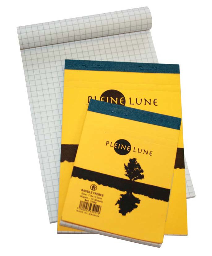 PLEINE LUNE notebook  72 sh Lined 10.5x7.5 cm