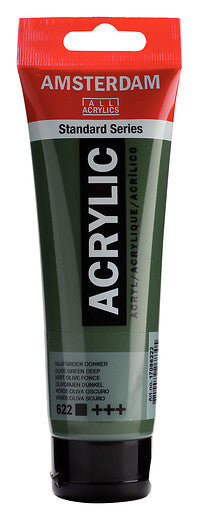 Amsterdam Standard Series Acrylic Tube 120 ml Olive Green Deep